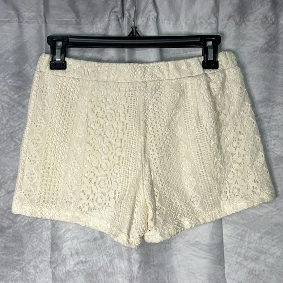 Girl Revolution Lace Overlay Short Shorts - size Medium - Picture 3 of 8